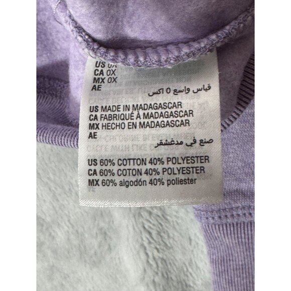 Karen Scott women's OX Sport Plus Womens Lavender Sweatshirt - Picture 4 of 15